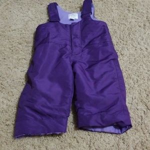 Baby girl snow bibs